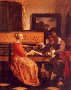Gabriel Metsu The Music Lesson oil painting